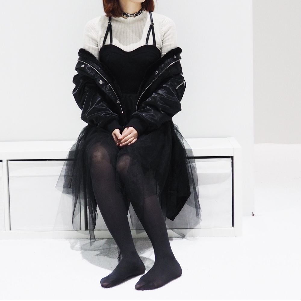Punk Gothic strappy sleeveless dress punk